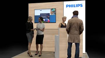 LightWall Beispiel Messestand isyWALL 120 LED Philips