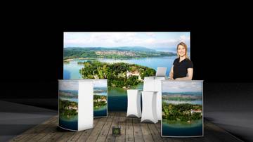 LightWall Beispiel Messestand isyWALL 120 LED Bodensee