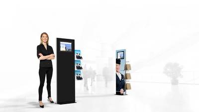 Multimedia Displays mobiler Messebau und Präsentationssysteme