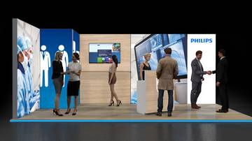 LightWall EXPO Beispiel Messestand isyWALL 120 LED | EXPO Philips