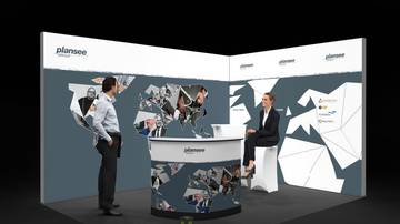 LightWall Beispiel Messestand isyWALL 120 LED Plansee